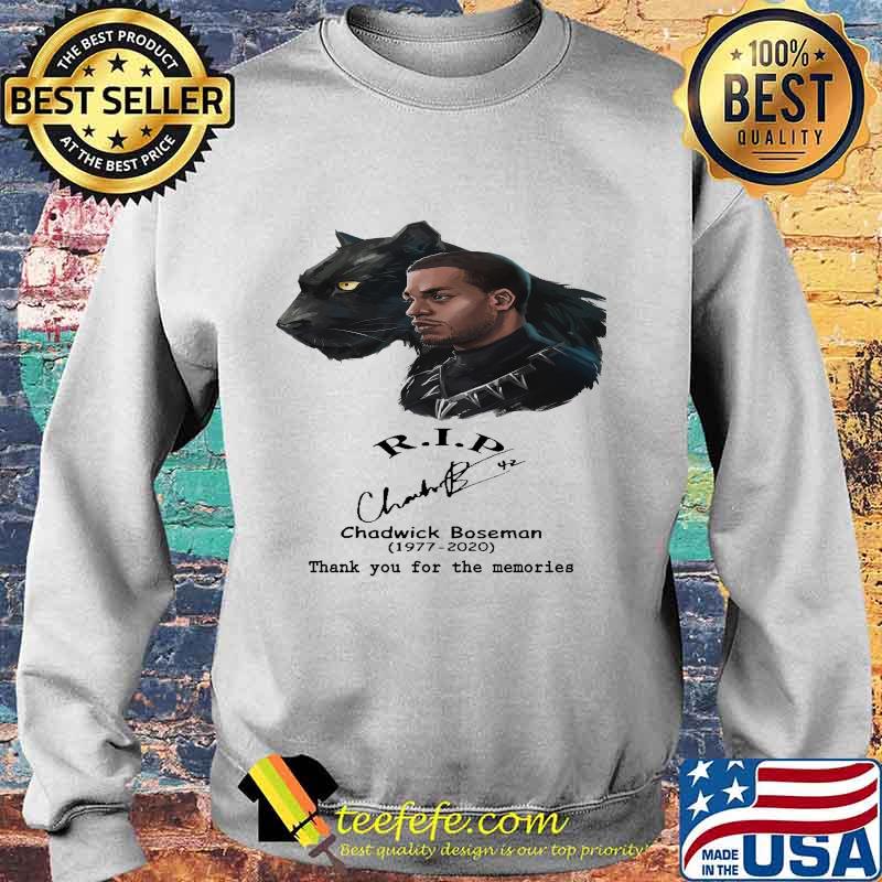 Black panther rip chadwick 1977 020 thank you for the memories signature s Sweater Black panther rip chadwick 1977 020 thank you for the memories signature s Sweater