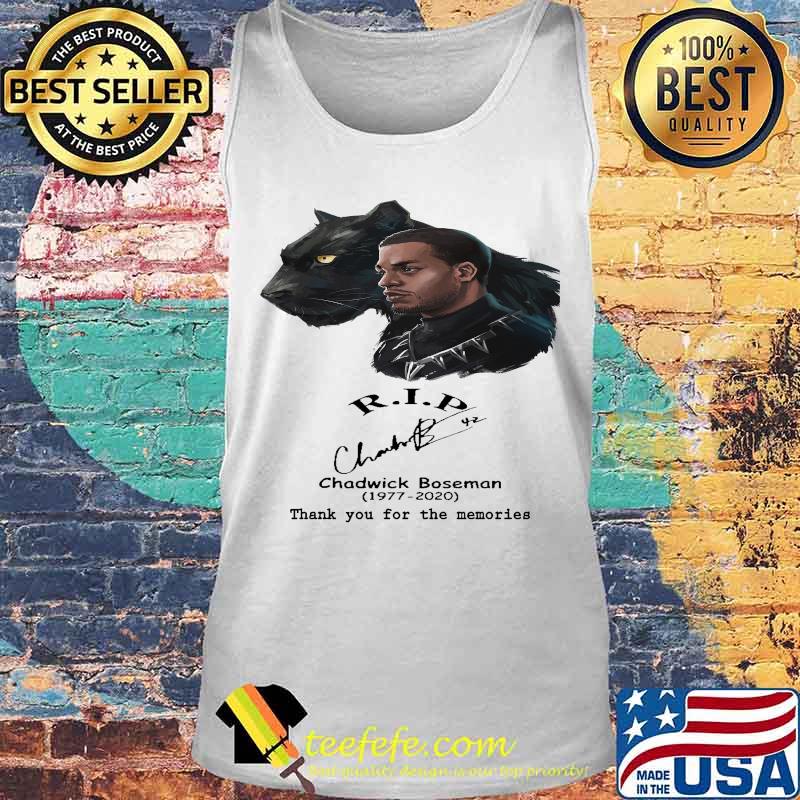 Black panther rip chadwick 1977 020 thank you for the memories signature s Tank top Black panther rip chadwick 1977 020 thank you for the memories signature s Tank top