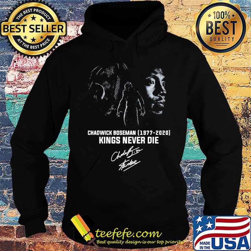 Black panther rip chadwick 1977 2020 kings never die signature s Hoodie Black panther rip chadwick 1977 2020 kings never die signature s Hoodie
