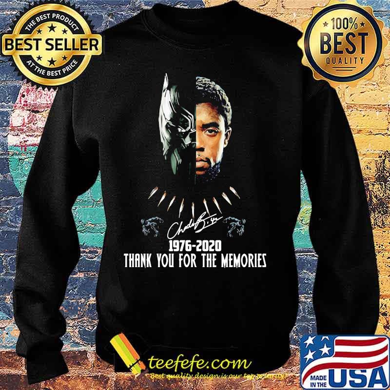Black panther rip chadwick actor 1976 2020 thanks for the memories signature s Sweater Black panther rip chadwick actor 1976 2020 thanks for the memories signature s Sweater
