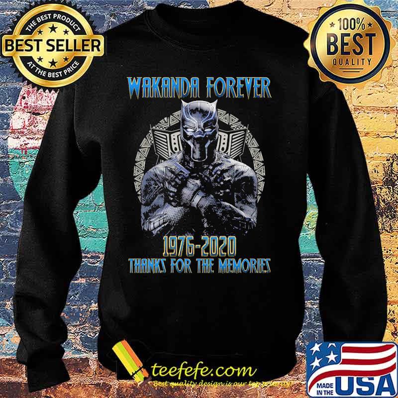 Black panther rip chadwick actor wakanda forever 1976 2020 thanks for the memories s Sweater Black panther rip chadwick actor wakanda forever 1976 2020 thanks for the memories s Sweater