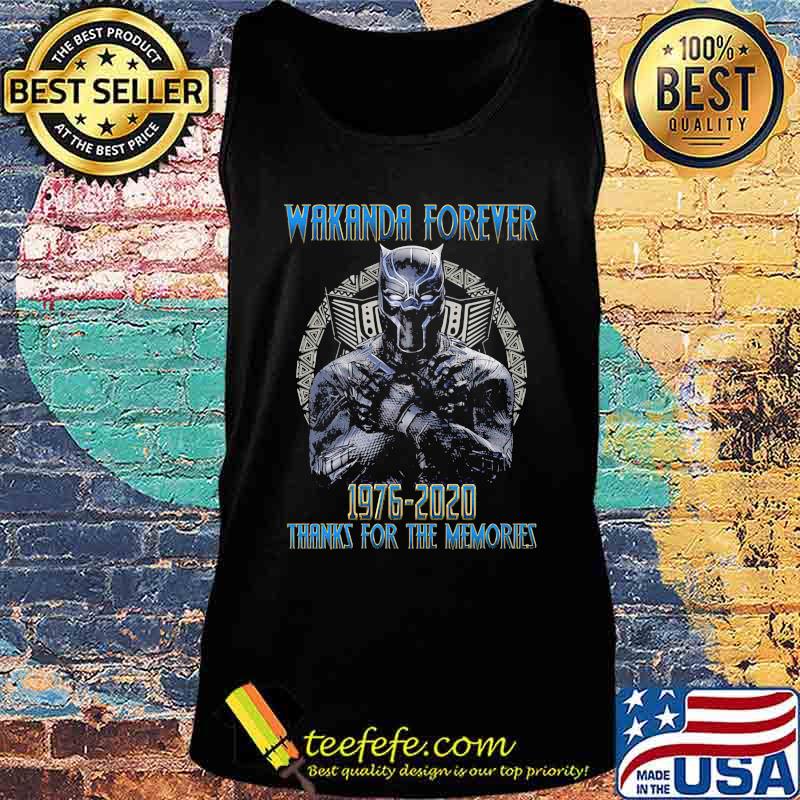 Black panther rip chadwick actor wakanda forever 1976 2020 thanks for the memories s Tank top Black panther rip chadwick actor wakanda forever 1976 2020 thanks for the memories s Tank top