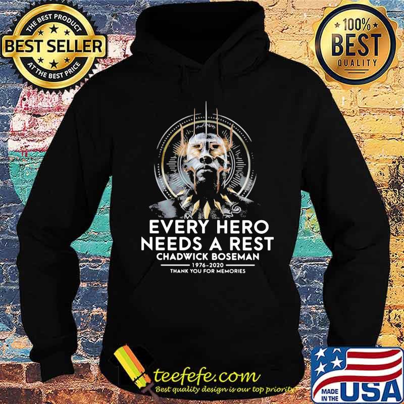 Black panther rip chadwick every hero needs a rest 1976 2020 thank you for the memories s Hoodie Black panther rip chadwick every hero needs a rest 1976 2020 thank you for the memories s Hoodie