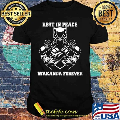 Black panther rip chadwick rest in peace wakanda forever shirt