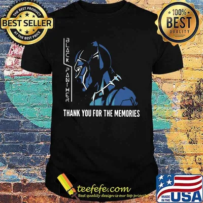 Black panther rip chadwick thank you for the memories shirt