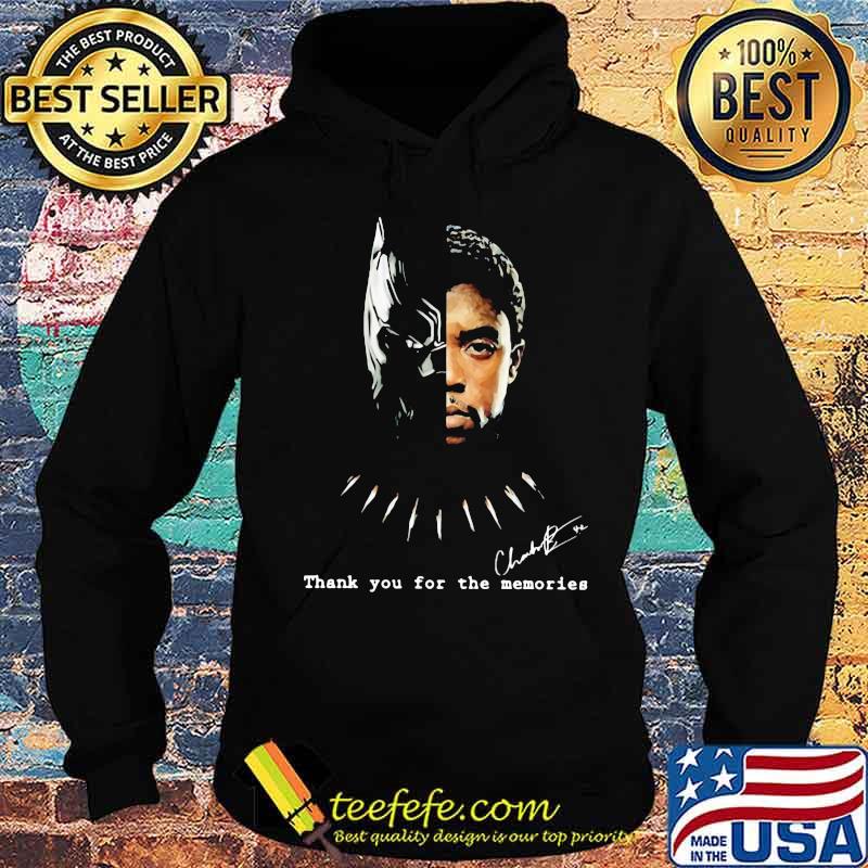 Black panther rip chadwick thank you for the memories signature s Hoodie Black panther rip chadwick thank you for the memories signature s Hoodie