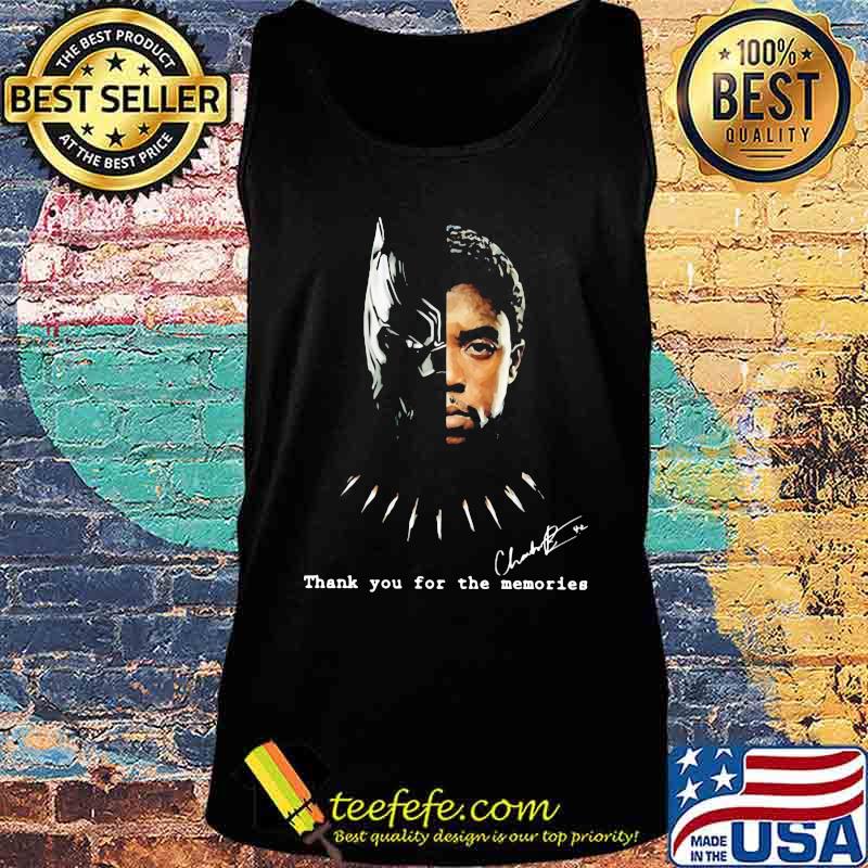 Black panther rip chadwick thank you for the memories signature s Tank top Black panther rip chadwick thank you for the memories signature s Tank top