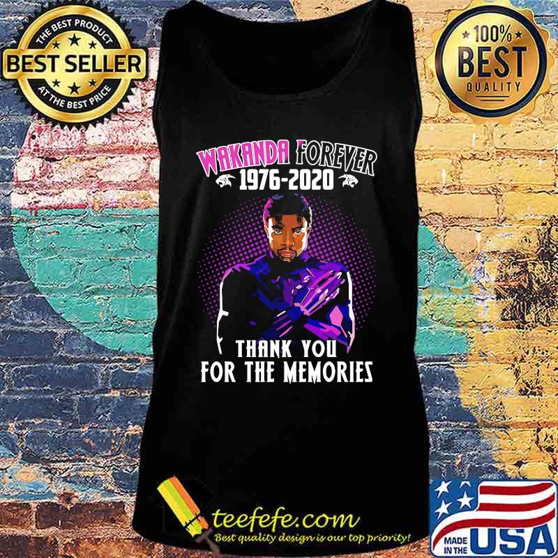 Black panther rip chadwick wakanda forever 1976 2020 thank for the memories s Tank top Black panther rip chadwick wakanda forever 1976 2020 thank for the memories s Tank top