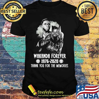 Black panther rip chadwick wakanda forever 1977 2020 thank you for the memories art shirt