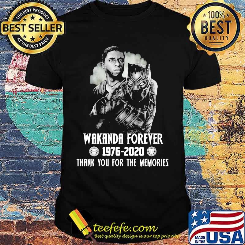 Black panther rip chadwick wakanda forever 1977 2020 thank you for the memories art shirt Black panther rip chadwick wakanda forever 1977 2020 thank you for the memories art shirt