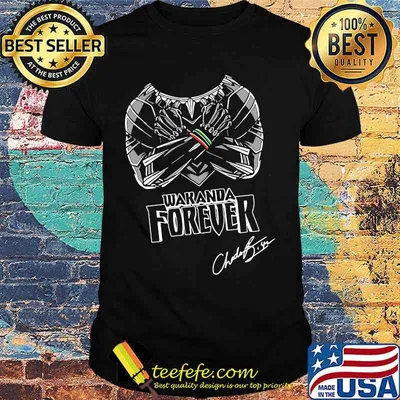 Black panther rip chadwick wakanda forever signature shirt