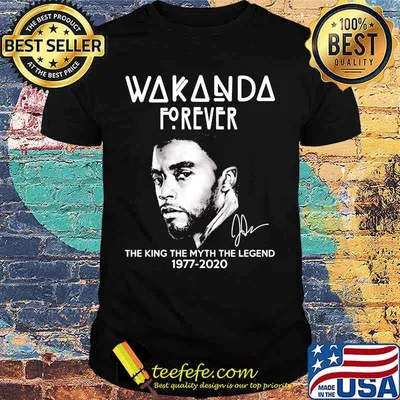 Black panther rip chadwick wakanda forever the king the myth the legend 1977 2020 signature shirt