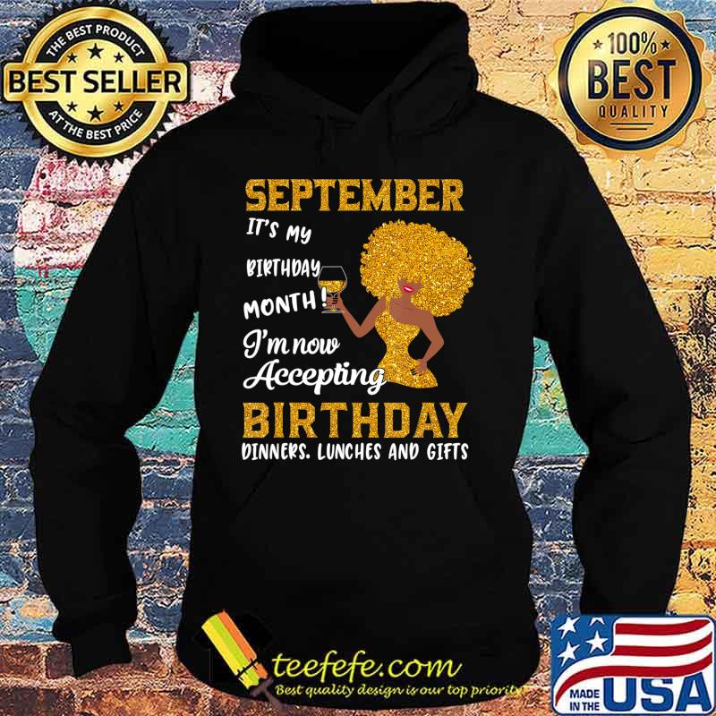 Black Women September Birthday Virgo Queens Libra Girl Gifts T-Shirt Hoodie Black Women September Birthday Virgo Queens Libra Girl Gifts T-Shirt Hoodie