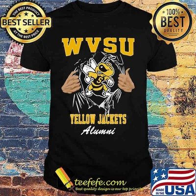 Blood inside bee wvsu yellow jackets alumni shirt