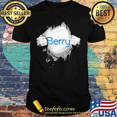 Blood inside berry logo shirt