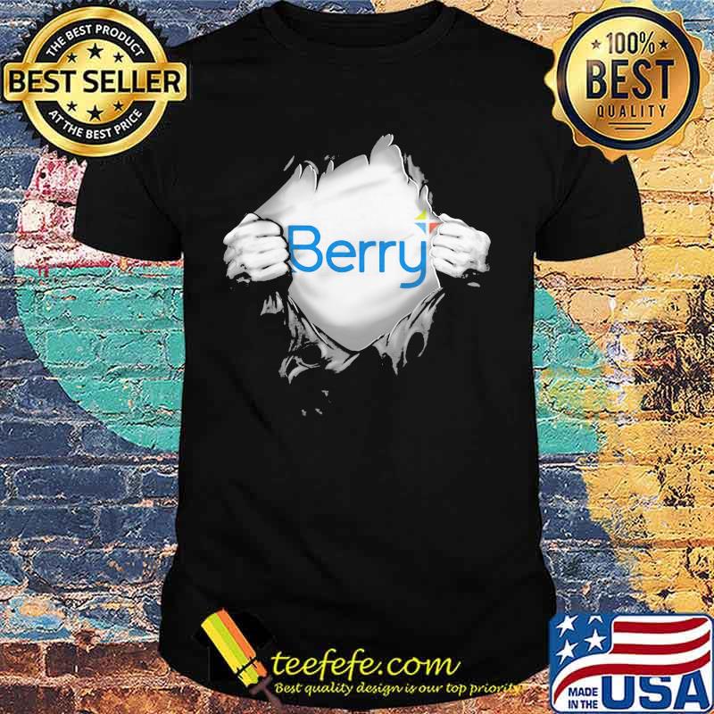 Blood inside berry logo shirt