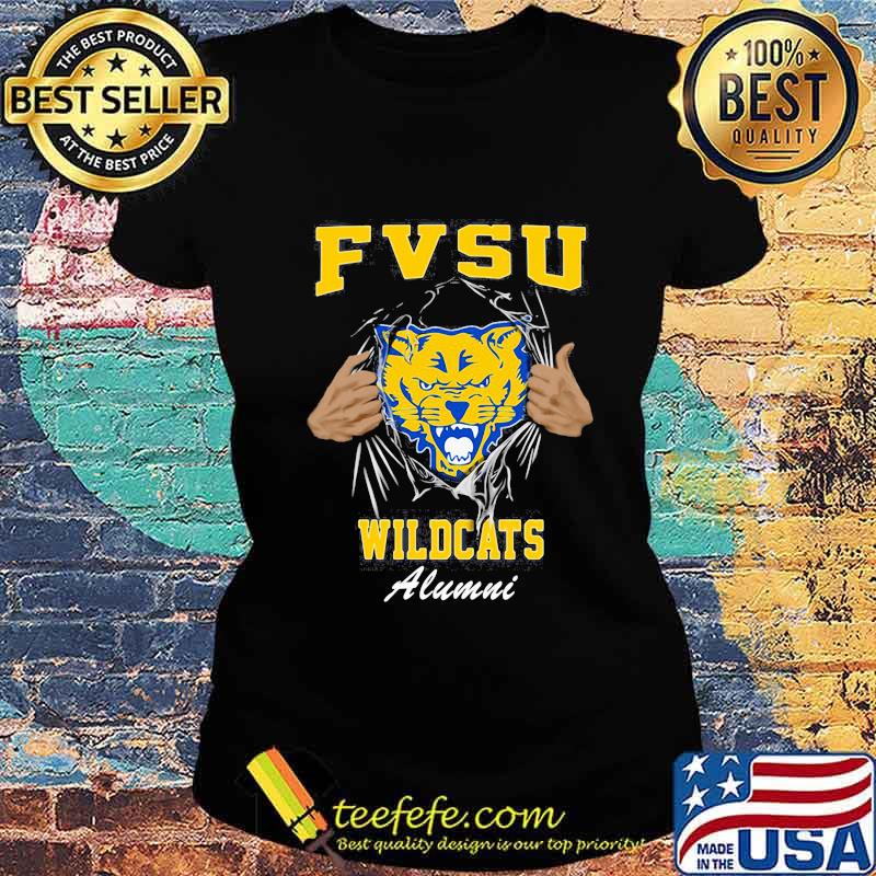 Blood inside cat fvsu wildcats alumni s Ladies tee Blood inside cat fvsu wildcats alumni s Ladies tee