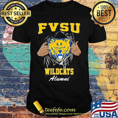 Blood inside cat fvsu wildcats alumni shirt
