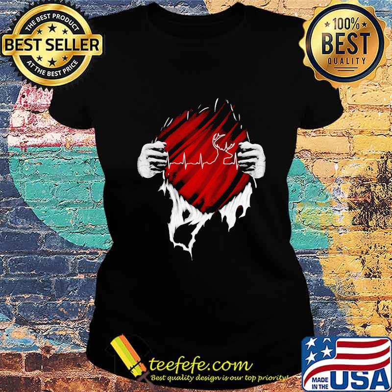 Blood inside deer heartbeat s Ladies tee Blood inside deer heartbeat s Ladies tee