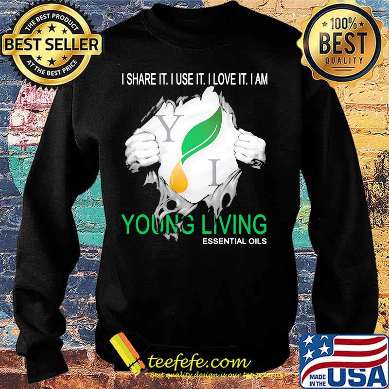 Blood inside i share it i use it i love it i am young living essential oils s Sweater Blood inside i share it i use it i love it i am young living essential oils s Sweater