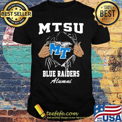 Blood inside mtsu blue raiders alumni shirt