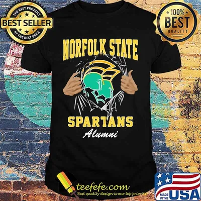 Blood inside norfolk state spartans alumni shirt