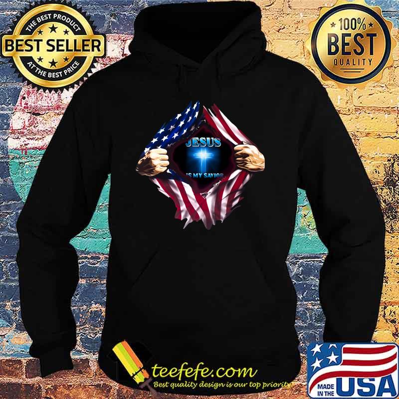 Blood insides american flag jesus is my savior s Hoodie Blood insides american flag jesus is my savior s Hoodie