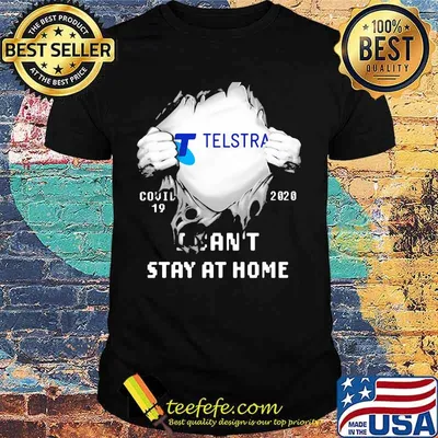 Blood insides telstra i can't stay at home covid-19 2020 shirt
