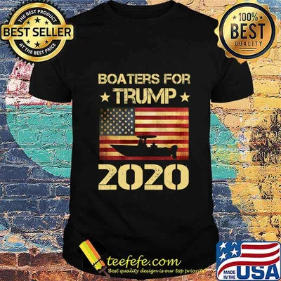 Boaters For Trump 2020 Funny Election Gift Boating Boater T-Shirt
