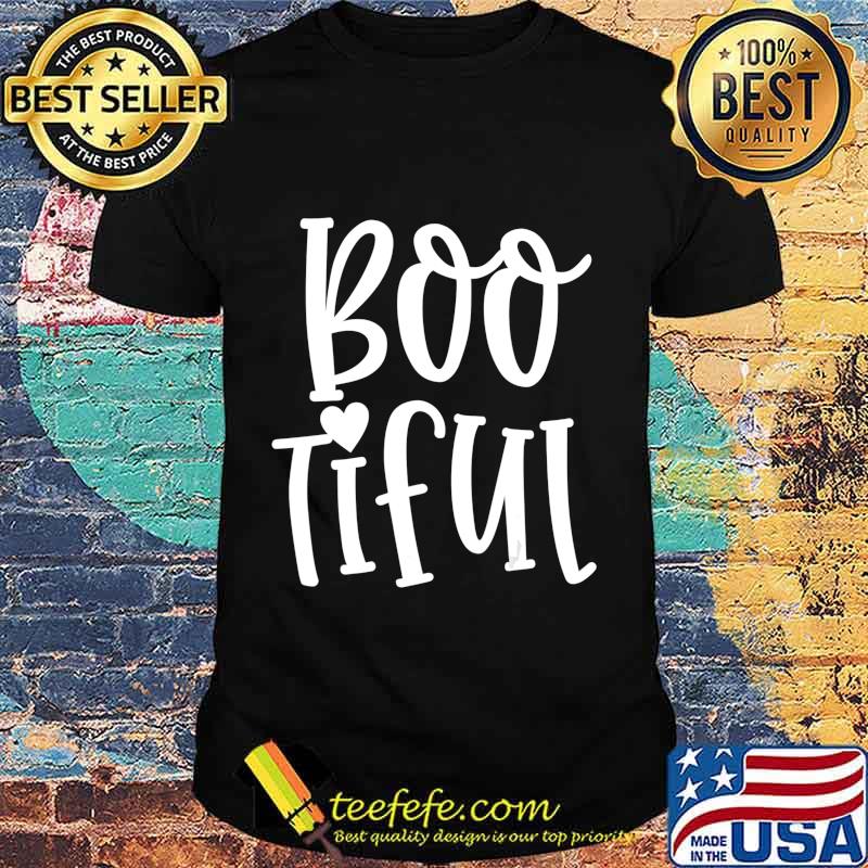 Boo Tiful Cute Womens Vintage Halloween Party T-Shirt