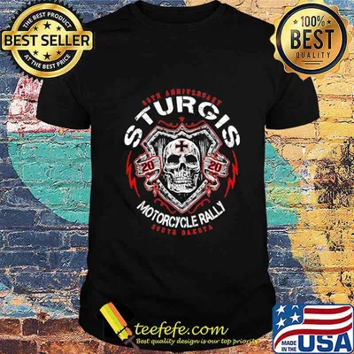 Both Anniversary Sturgis 2020 Motorcycle Rally South Dakota Skull Shirt