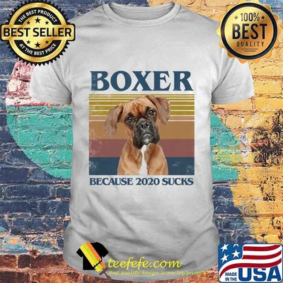 Boxer because 2020 sucks vintage retro shirt
