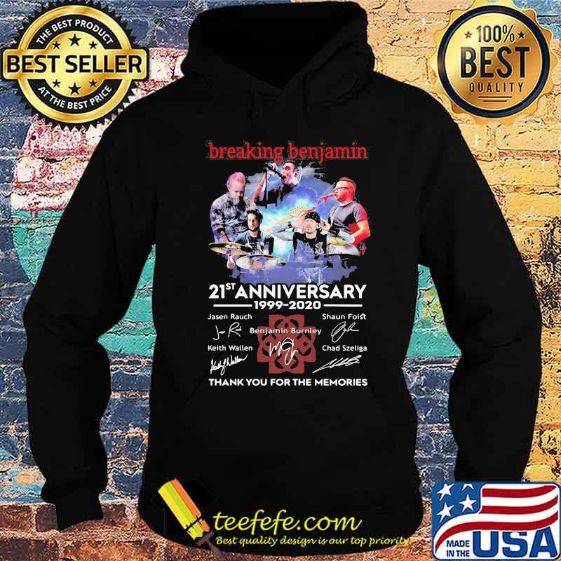 Breaking benjamin 21st anniversary 1999 2020 thank for the memories signatures s Hoodie Breaking benjamin 21st anniversary 1999 2020 thank for the memories signatures s Hoodie