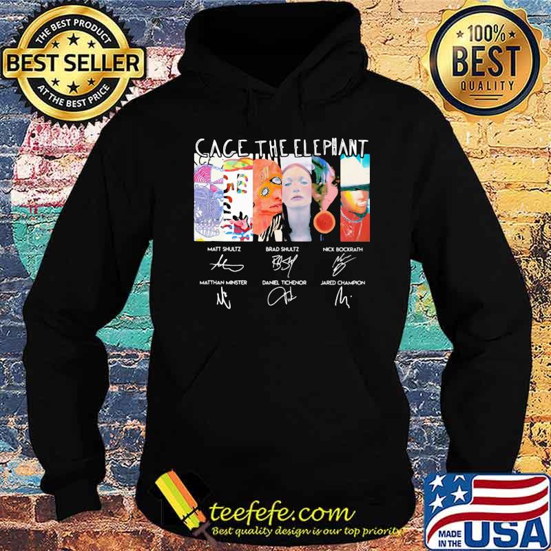 Cage the elephant band members signatures s Hoodie Cage the elephant band members signatures s Hoodie