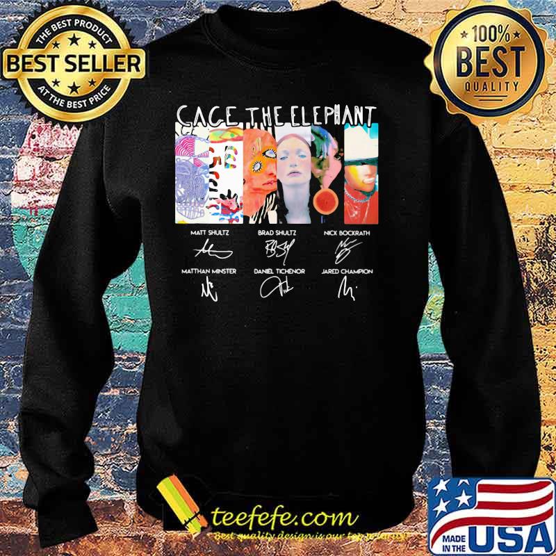 Cage the elephant band members signatures s Sweater Cage the elephant band members signatures s Sweater