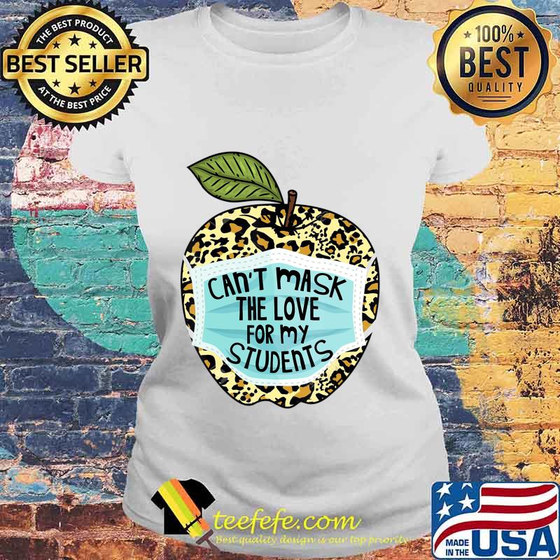 Can't Mask My Love Of Teaching Leopard Plaid Teacher Gift T-Shirt Laides tee Can't Mask My Love Of Teaching Leopard Plaid Teacher Gift T-Shirt Laides tee