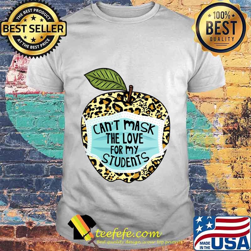 Can't Mask My Love Of Teaching Leopard Plaid Teacher Gift T-Shirt Can't Mask My Love Of Teaching Leopard Plaid Teacher Gift T-Shirt