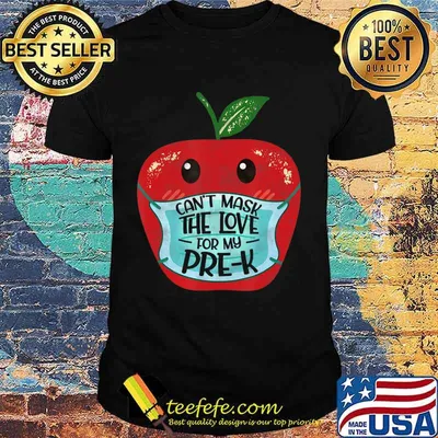 Can't Mask the Love for My Pre-K Teacher Gift T-Shirt