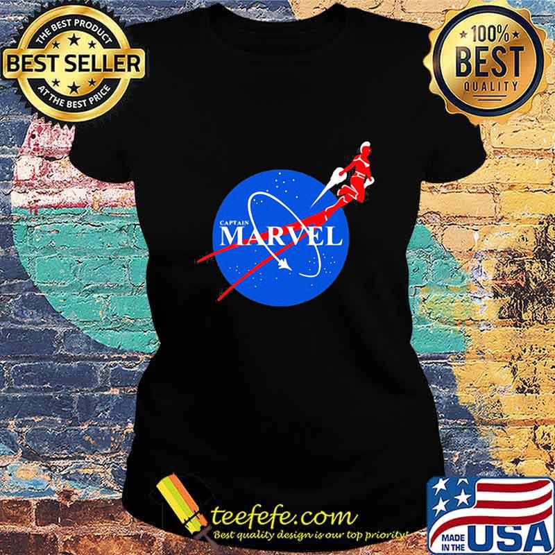 Captain marvel nasa logo s Ladies tee Captain marvel nasa logo s Ladies tee