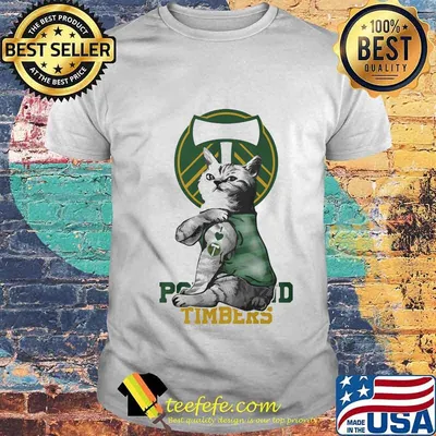 Cat tattoos portland timbers logo shirt