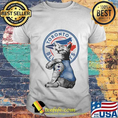 Cat tattoos toronto blue rays logo shirt