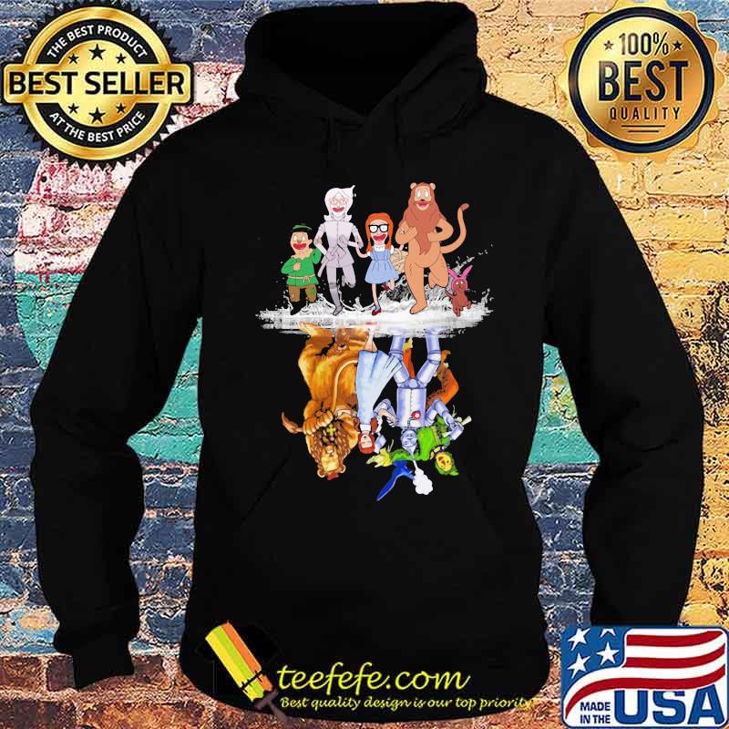 Characters cartoon water reflection s Hoodie Characters cartoon water reflection s Hoodie