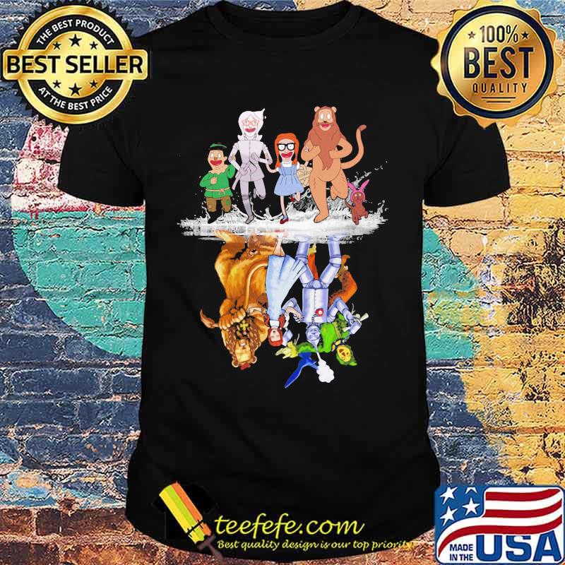 Characters cartoon water reflection shirt Characters cartoon water reflection shirt