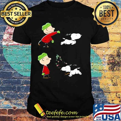 Charlie brown and snoopy merry christmas shirt