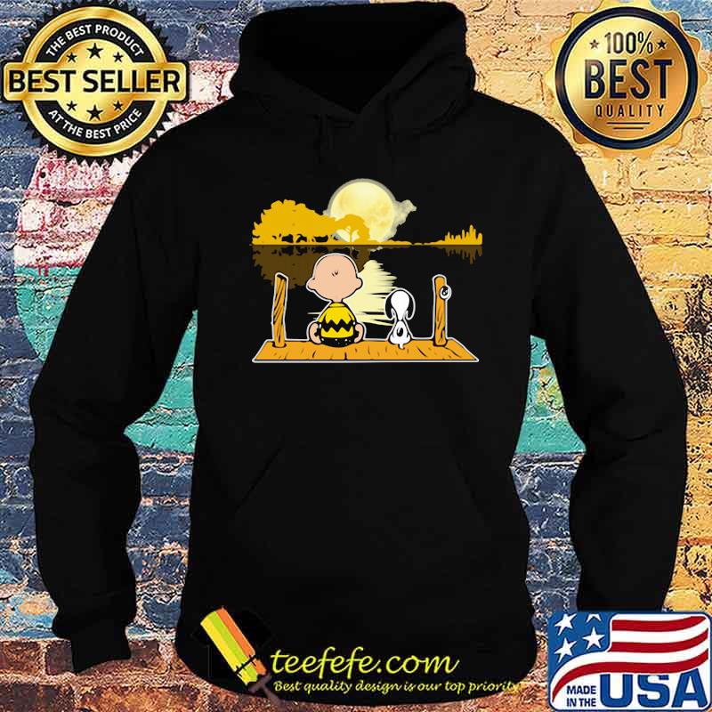 Charlie brown and snoopy seeing guitar river moon s Hoodie Charlie brown and snoopy seeing guitar river moon s Hoodie