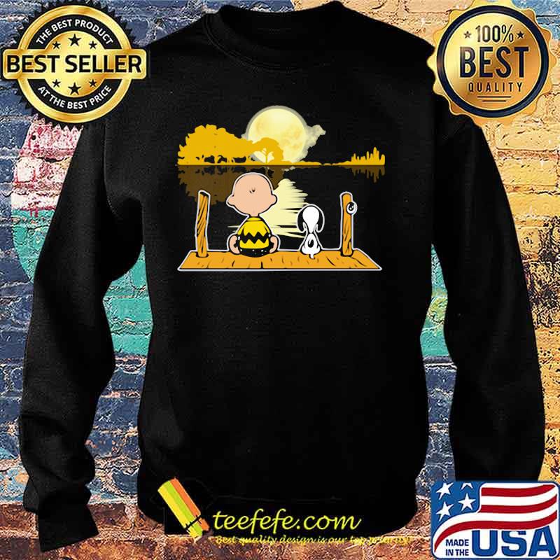 Charlie brown and snoopy seeing guitar river moon s Sweater Charlie brown and snoopy seeing guitar river moon s Sweater