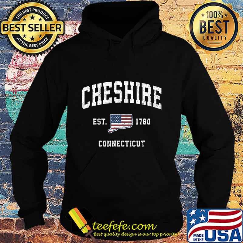 Cheshire Connecticut CT Vintage American Flag Sports Design T-Shirt Hoodie Cheshire Connecticut CT Vintage American Flag Sports Design T-Shirt Hoodie