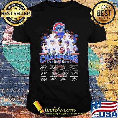 Chicago cubs 2020 nl central division champions signatures shirt