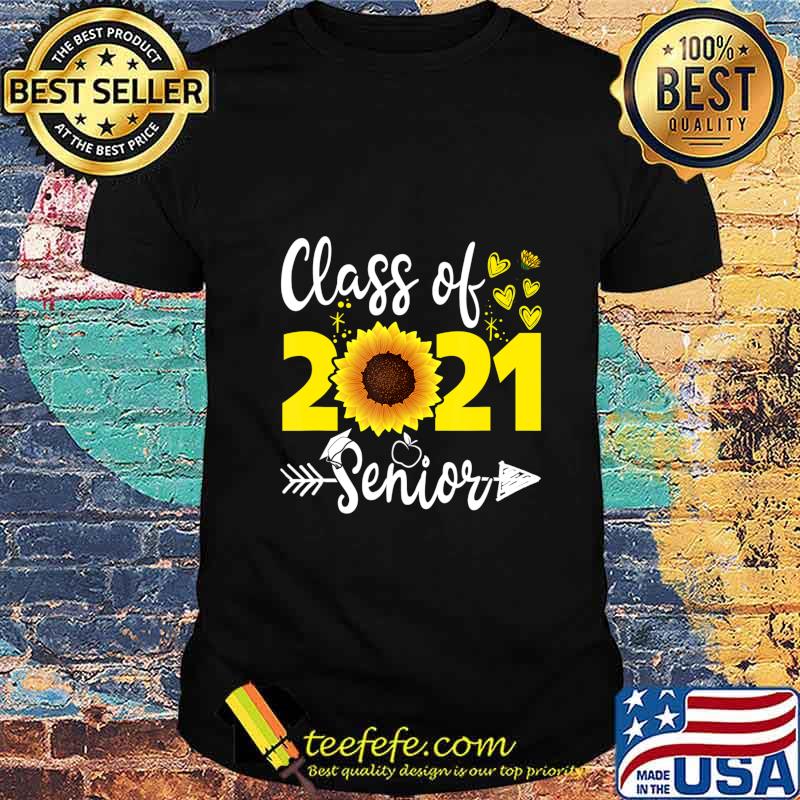 Class of 2021 Senior Back to School Sunflower T-Shirt