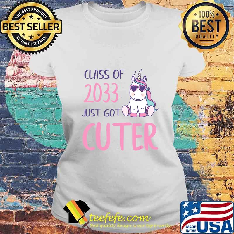Class of 2033 Back to School Kindergarten Unicorn T-Shirt Laides tee Class of 2033 Back to School Kindergarten Unicorn T-Shirt Laides tee